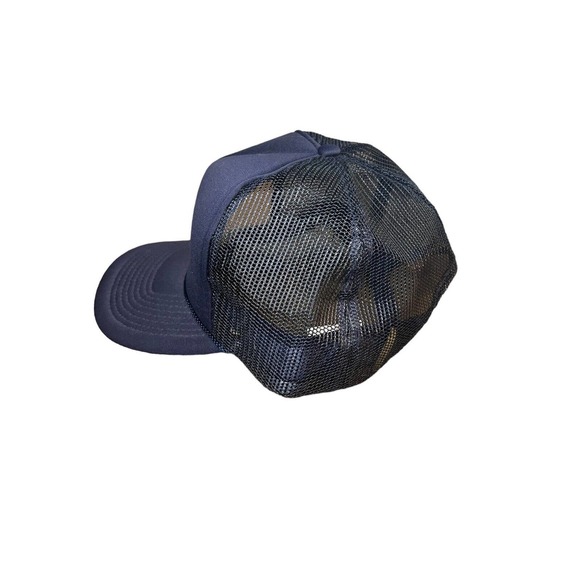 Vintage Navy Blue Pabst Blue Ribbon Rope Trucker Hat - Picture 2 of 4